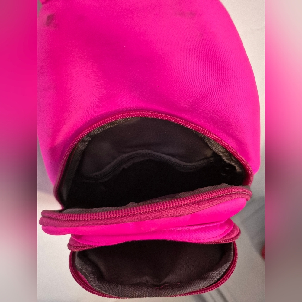 30-UV NEON HOT PINK SLING BAG PURSE - Picture 3 of 9